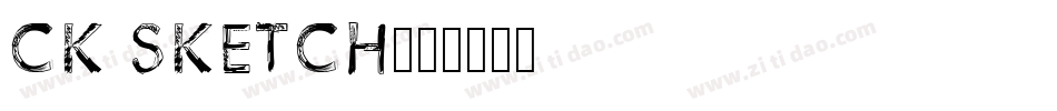 CK Sketch字体转换